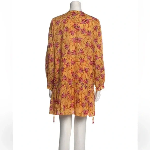 Farm Rio Banana Sunshine Mini Dress in Multi Color- Size Medium - Picture 5 of 8